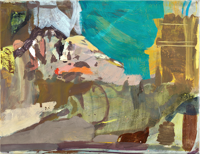 Ed V, 2021, Öl, Tempera auf Leinwand, 51 x 66 cm